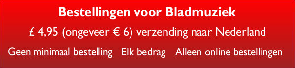 Sheet Music Orders - Dutch